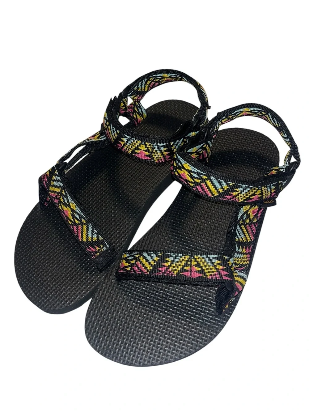 Teva Sandals Original Universal Multicolor Hook & Loop Sandals - Size 4